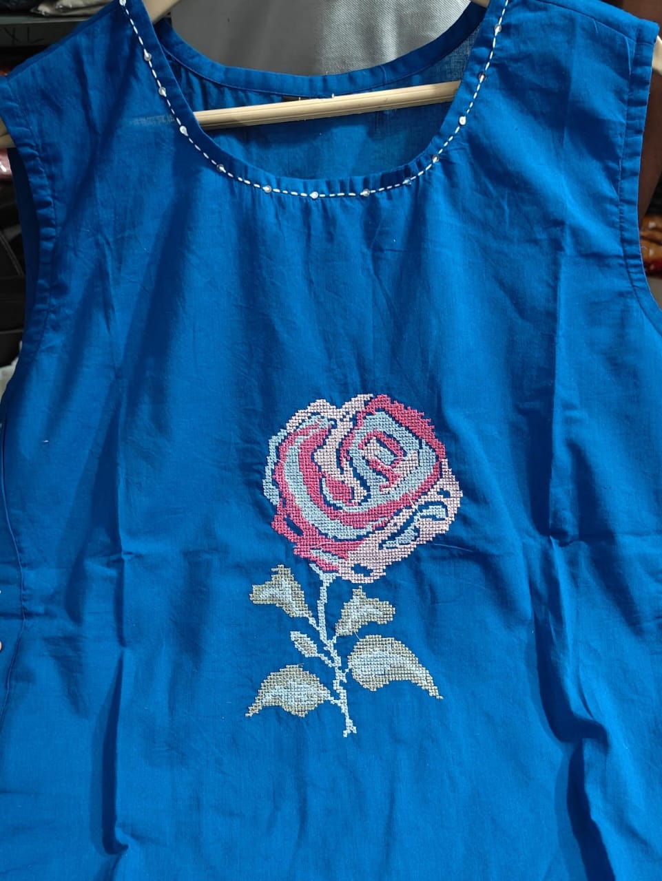 Elegant Cotton Embroidered Kurta Set for summer