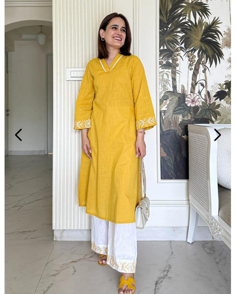 Trendy New Kurti Pant Set For Women's