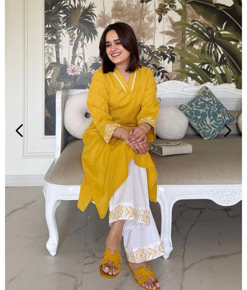 Trendy New Kurti Pant Set For Women's