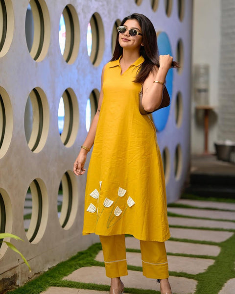 Beautiful Cotton Indian Women's Co-ord Set